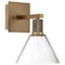 Access Lighting Port Nine Martini, Martini LED Wall Sconce, Antique Brushed Brass Finish, Clear Glass 63143LEDD-ABB/CLR - alternate 1